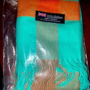 100% Cashmere Multicolored Scarf